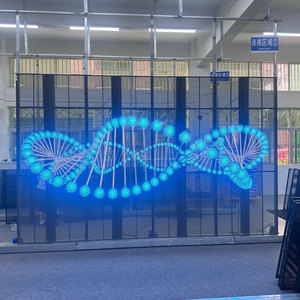 Phương tiện truyền thông mặt tiền quảng cáo glassing tường đầy đủ màu sắc lưới <span class=keywords><strong>LED</strong></span> hiển thị P25 p31.625 phương tiện truyền thông mặt tiền màn hình - Product Image 4