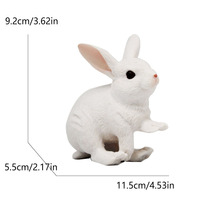 Figurines d'animaux de ferme en PVC à assembler : Taureau Hastings, Kangourou, Lapin, Cochon, Grand Canard Jaune, Oie Jaune Tachetée, Coq