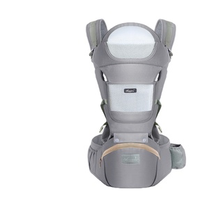 Porte-bébé enveloppant gris confortable pour <span class=keywords><strong>nouveau</strong></span>-<span class=keywords><strong>né</strong></span>, écharpes souples pour le devant et le <span class=keywords><strong>dos</strong></span>, style simple pour l'extérieur, cadre en plastique - Product Image 1