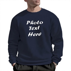 100% Cotton Fashionable Customized Men's Printed Design Stylish Knitted Breathable Eco-Friendly 320g Fleece Winter Sweatshirts - Product Image 4