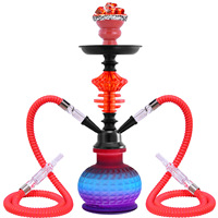 Kit Chicha Double Tuyau Best-seller avec Accessoires Complets en Métal Effet Miroir et Tuyau de Chicha