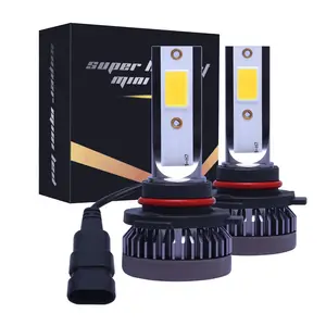 Ampadina universale led h7 auto lampada frontale giallo oro lampadina led h7 alta luminosità led h7 lampadine h7 005 9006 h1 h3 h11