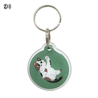 Anti-perte NFC Tag pour animaux de compagnie 13,56 MHz NTAG 213 Code QR unique RFID Porte-clés intelligent pour animaux de compagnie pour le suivi