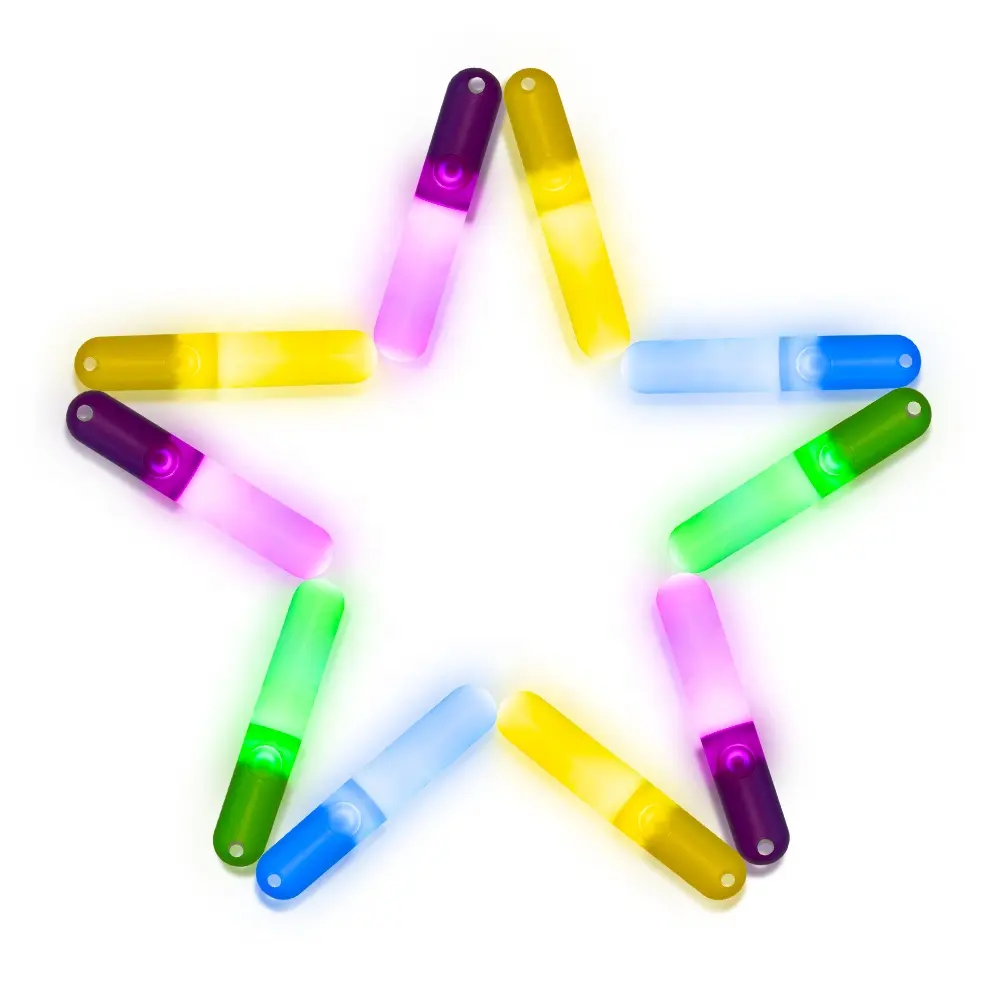 Bâton d'encouragement LED multicolore pour fêtes Bâton lumineux clignotant unique et nouveaux produits électroniques Vente en gros Souvenirs de parcs d'attractions