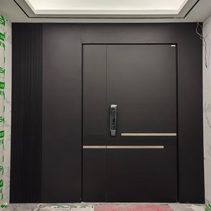 <span class=keywords><strong>Puerta</strong></span> exterior de aluminio fundido contemporáneo, diseño de apertura Manual resistente al agua para patio, Villa, <span class=keywords><strong>pasillo</strong></span>, <span class=keywords><strong>puerta</strong></span> de pantalla de entrada terminada - Product Image 3