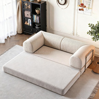 Ensemble de canapés modulaires sectionnels, canapé-lit compact multifonctionnel en tissu compressé, pouf, canapés de salon
