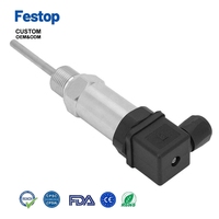Transmetteur de capteur de température avec sonde en acier inoxydable M20*1.5 4-20mA 0-10V 0-5V RS485 OEM ODM IP68 Garantie 1 an