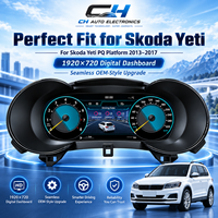 Panel Instrumen Digital LCD Speedometer Plug and Play Pengganti untuk Skoda Yeti Platform PQ 2013-2017