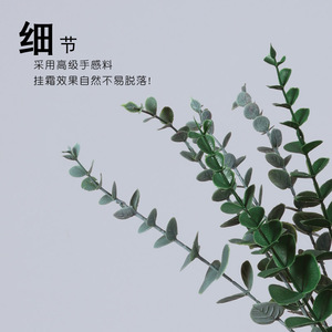 <b>Artificial</b> Eucalyptus Plastic Flower 30cm-100cm Minimalist Home Decor Wedding Decoration - Product Image 3