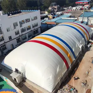 XZ OEM ODM big tent formed concrete pressure supported air dome for football inflatable membrane structure building