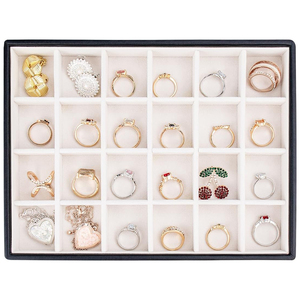 ถาดโชว์เครื่องประดับอเนกประสงค์แบบกำหนดเอง วางซ้อนกันได้ สำหรับโชว์สร้อยคอ แหวน ขายส่ง - Product Image 2