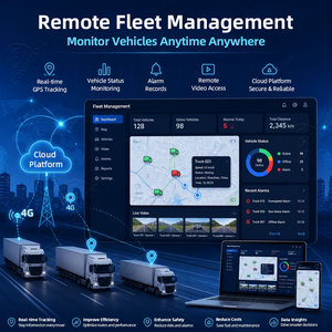 Sistema de Monitoreo de Seguridad para Flotas con IA de 10.1 Pulgadas, Kit de Cámara para Camiones BSD ADAS DMS, Monitoreo Remoto 4G GPS para Vehículos Comerciales QW-XF10G - Product Image 4