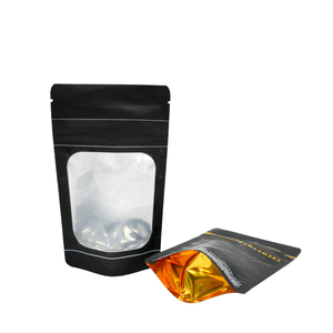 Tùy chỉnh in 100% compostable kraft giấy bao bì Pouch phân hủy sinh học Zip khóa túi phẳng cho nhai kẹo cao su Pizza sữa - Product Image 6