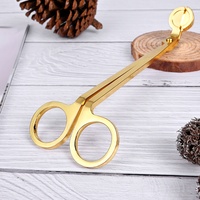 Gute Qualität Golden Plated Edelstahl 4 Stück Wick Care Kit Luxus Aroma therapie Kerze Wick Hook Snuffer Trimmer Tray Set