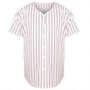 Camiseta de Béisbol Roja Sólida para Hombre, Manga Corta, Cierre de Botones, Transpirable, Secado Rápido, Ropa Deportiva de Poliéster, Nombre del Equipo Personalizado, Corte Regular - Product Image 6