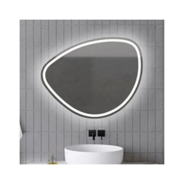 design led light bathroom wall Mirror Behind Mirror TV For Bathroom Or Kitchen with LED lights