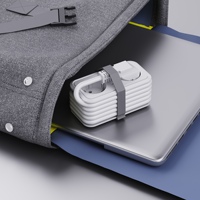 Nouvelle prise de voyage portable avec plusieurs prises d'extension, prise de voyage PD20W, 2 prises EU avec 1 USB et 2 prises d'extension de type C