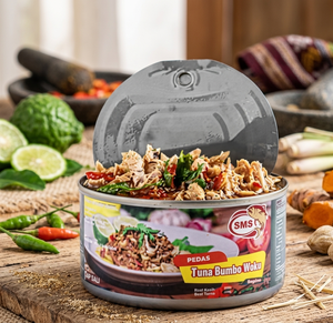 Atún enlatado en hojuelas con especias indonesias Woku, listo para comer, marisco nutritivo, alto en proteínas, bajo en grasas. - Product Image 6