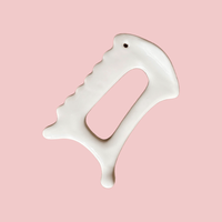 OEM Mini Bianshi Ventilateur Tête Nez Gua Sha Masajeadora Blanc Céramique Naturel Guasha Masseur Poignée Corps Visage Fonction Musicale