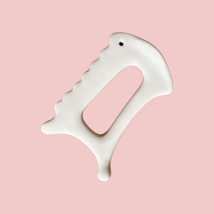 OEM Mini <span class=keywords><strong>Bianshi</strong></span> Ventilateur Tête Nez <span class=keywords><strong>Gua</strong></span> <span class=keywords><strong>Sha</strong></span> Masajeadora Blanc Céramique Naturel Guasha Masseur Poignée Corps Visage Fonction Musicale - Product Image 4