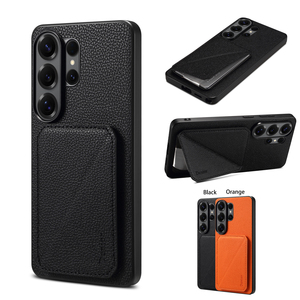 Funda Cartera Magnética Desmontable de PU Premium con Patrón Litchi para Galaxy S26/S25/S24/S23/Serie A con Bloqueo RFID y Soporte - Product Image 1