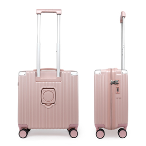 <span class=keywords><strong>Maletas</strong></span> pequeñas <span class=keywords><strong>baratas</strong></span> OEM, maleta con ruedas de 18 pulgadas, portavasos y gancho, bolsa estilo equipaje, hecha a medida, de lados duros para caja de embarque - Product Image 4