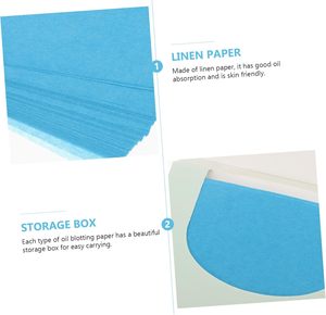 Custom Logo 100Pcs/Box Portable Oil Blotting <b>Tissues</b> Face Oil Absorbing <b>Paper</b> Multiflavors Oil Absorbing Sheets for Traveling - Product Image 4