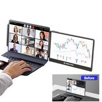 Eloam Moniteur professionnel Full HD EL-S1 IPS LCD 14 pouces Plug & Play avec haut-parleur intégré et USB Type-C pour ordinateur portable
