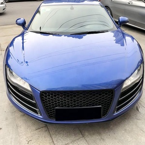 <span class=keywords><strong>Parrilla</strong></span> Delantera de Coche <span class=keywords><strong>Estilo</strong></span> RS8 para Audi R8 2007 2008 2009 2010 2012 2013, Rejilla Delantera de Malla Negra Brillante Tipo Panal de Abeja - Product Image 6
