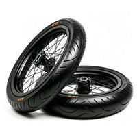 Juego de Ruedas US-Stock Light Bee Ultra Bee Nuevo para Carretera de 17 Pulgadas con Neumáticos Delanteros 70/90-17 y Traseros 90/80-17 - Sumoto y para Lbx