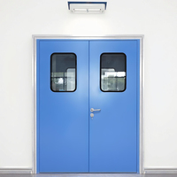 Fabricant fiable, style moderne, porte de salle blanche de haute qualité en acier inoxydable, insonorisée, bien scellée, pour l'intérieur des hôpitaux