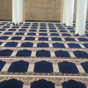 Wholesale Best Islamic Prayer Carpet Turkey Style Machine Made Polyester Jacquard Tufted for Home for Muslim Mosque Prayer Mat - Product Image 4