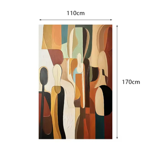 Dipinti a Mano Personalizzati, Arte Murale con Texture e Colori, Pittura a Olio Astratta Moderna Paesaggistica per Decorazione 110X170CM - Product Image 2