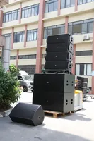 Sistema de Altavoces Line Array Pasivo de Dos Vías Seer SX-210 de 2.0 Canales, Doble Woofer de 10 Pulgadas, Madera Contrachapada de Abedul de 15 mm, 800W RMS, Profesional para Eventos en Vivo