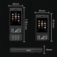 Teléfono Móvil N95 Pro Mini Deslizable, Doble SIM, Pantalla de 2.0 Pulgadas, Luz Intermitente, Grabación de Llamadas, Diseño de Teléfono Celular con Botones Pequeños