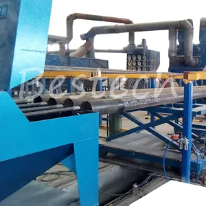 Steel Pipeline/Conduit Inside Automatic Abrator Cleaning Diabolo Roller Conveyor Shot Blasting Machine