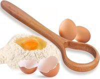 Fouet à pâte danois en bois de 13 pouces pour la cuisson du pain au levain - Fouet hollandais traditionnel pour la pizza, la pâtisserie, la pâte à gâteau