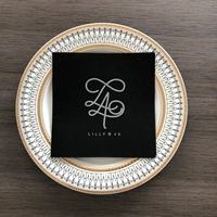 Serviettes de cocktail de couleur de haute qualité avec logo en lin comme des serviettes de boisson Serviette de table douce Airlaid
