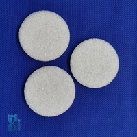 Filtres en quartz de silice fondue de haute pureté, disques frittés, frits de quartz avec classement G0 G1 G2 G3, G4