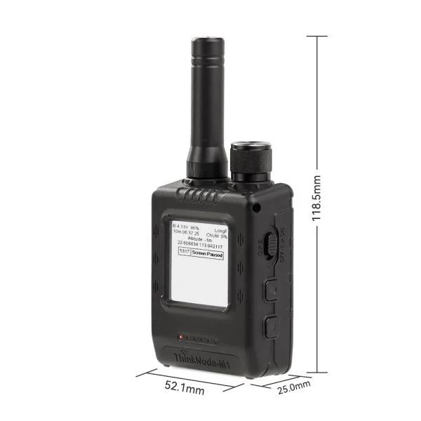 ThinkNode M1- LoRa Meshtastic Communication Device | With 1.54" EPD Screen|GPS Function|nRF52840-With Case-915 MHz