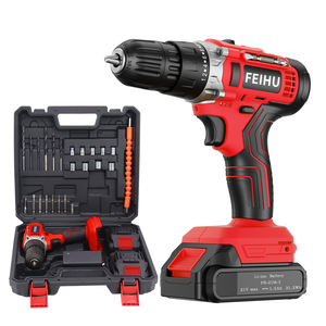 Feihu 21V multifunción taladro de impacto inalámbrico batería taladro eléctrico <span class=keywords><strong>Compo</strong></span> Set Kit con accesorios de batería de iones de litio - Product Image 2