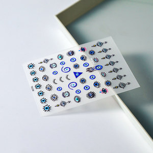 Pegatinas de Uñas con Diseño de Ojo Mágico Azul, Autoadhesivas, para Manicura, Precio Bajo al por Mayor - Product Image 4