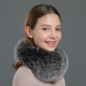 Cache-oreilles de luxe Designer hiver 100% fourrure de renard marron cache-oreilles femmes chaud fourrure fourrure de renard cache-oreilles - Product Image 1