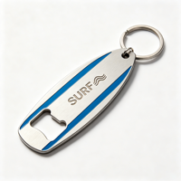 Porte-clés décapsuleur en acier inoxydable brossé de qualité supérieure, personnalisable avec logo gravé, pour souvenirs et artisanat