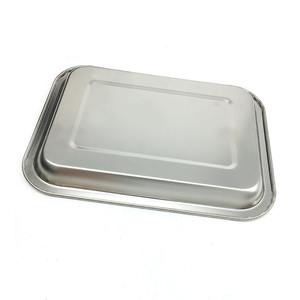 304 acier inoxydable 27x20cm petite taille Mini métal restauration plateau de nourriture pain biscuit plateau de cuisson stockage des aliments affichage plateau de service - Product Image 2