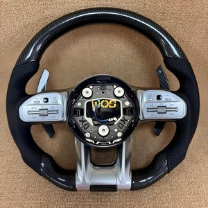 Volante Deportivo Personalizado de Fibra de Carbono y Gamuza para <span class=keywords><strong>Mercedes</strong></span> <span class=keywords><strong>Benz</strong></span> W204 W205 W209 W213 S550 C300 Clase <span class=keywords><strong>C</strong></span> E <span class=keywords><strong>Amg</strong></span> E350 Gle <span class=keywords><strong>450</strong></span> - Product Image 4