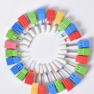 Soldes de liquidation - Fraise à ongles professionnelle pour salon de manucure, taille de la tige 3/32 pouces, petite fraise à ongles en céramique à tête arrondie pour machine <span class=keywords><strong>Dremel</strong></span> - Product Image 6