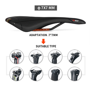 <span class=keywords><strong>Selle</strong></span> de vélo TOSEEK TS100 en cuir souple avec ventilation pour vélos de route - 280 mm * 155 mm, design simple ORIGINAL pour hommes, toutes saisons - Product Image 3