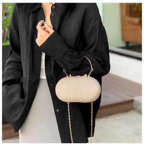 Bolso de lujo para cena de noche, moda coreana, venta al por mayor, bolso de mano <span class=keywords><strong>con</strong></span> diamantes de imitación, bolso de hombro ostentoso <span class=keywords><strong>con</strong></span> diamantes brillantes - Product Image 4