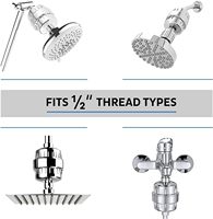 Filtros de Agua para Duchas de 15 y 20 Etapas de Alto Rendimiento para Eliminar Cloro, Fluoruro y Metales Pesados